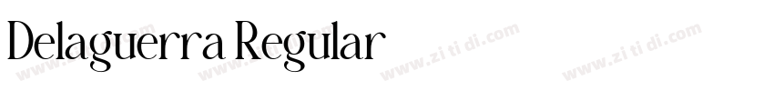 Delaguerra Regular字体转换
